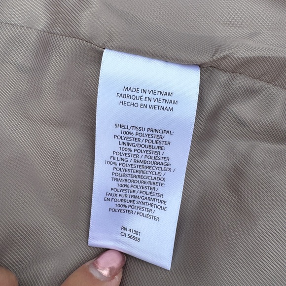 LAUREN RALPH LAUREN‎ BEIGE QUILTED COAT JACKET SIZE XL - Picture 10 of 12